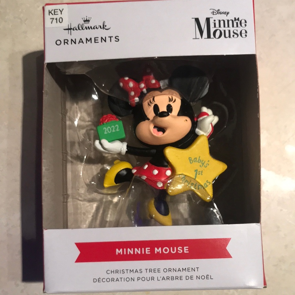 Minnie Mouse baby’s first Christmas 2022 ornament